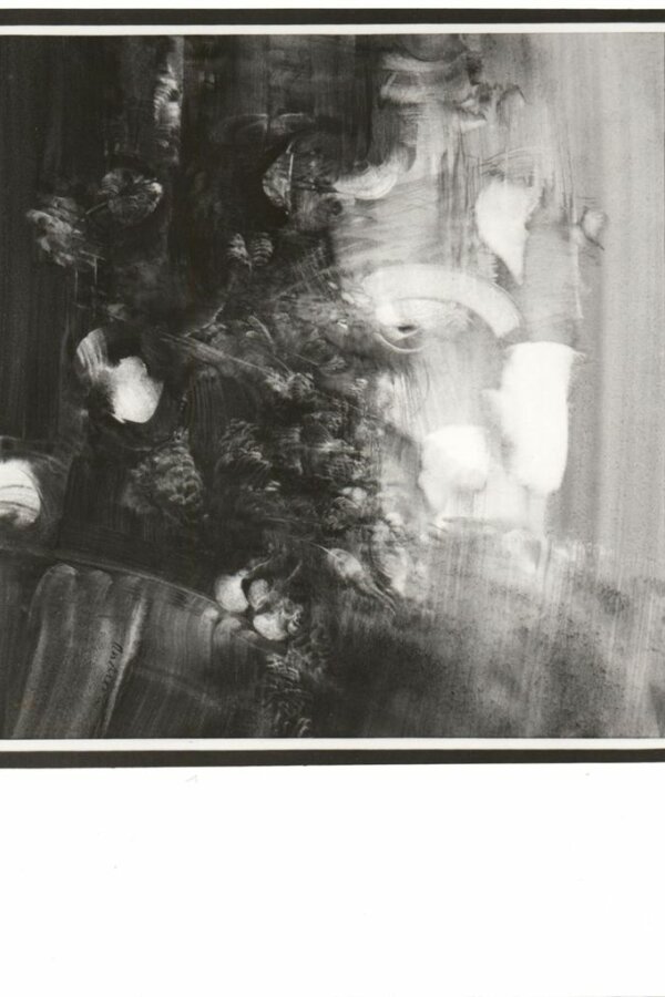 Marie Koláčková-Ondrová, Faustova zahrada II., 1987, akvarel, 43x40